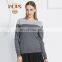 2015 High Quality Luxurious Women Knitted Crew Neck Cashmere Sweater