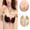 Fashion Solid color Women Lady Silicone Bra Self Adhesive Front Closure Strapless Push Up Invisible Backless Bra Underwear
