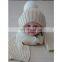 Plain Strip Style Custom Wholesale Newborn Baby Girl Knit Hats