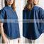 Navy Blue Cotton Cool Top for Women