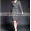 Wholesale woman long sleeve new model dress, fashion ladies spring dress