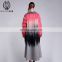 Wonderful Design Goat Fur Woollen Garment Charming Overknee Woollen Jacket Ladies Fur Tassel Woollen Coat