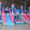 Hot inflatable slide house bounce/Jumping bouncy castle with double lane slide