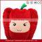 Plush toy vegetable stuffed red chili wholesale