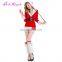 Best Sale Velvet Flirty Santa Claus Contain Waist Sock Shoes Christmas Dress