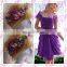 Aidocrystal lilac lavender wedding hair wreath, artificial flower crown hair accessories