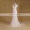 Brilliant V Neck Pure Beads Cap Sleeves See Through Back Wedding Dress