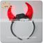 Novelty LED Light Headband LED Devil Horns Flashing Headband for Cosplay