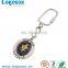 Professional engraved logo metal keychain custom spinning keychain