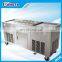 2 Square Pan and 11 Buckets Fried Ice Cream Roll Machine Cold Plate Scroll Ice Cream Machine
