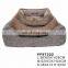 Factory Wholesale 2 Ways Use Coarse Warm Relax Linen Pet Bed