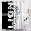 Waterproof Polyester Fabric Bathroom Animal Printed Shower Curtain