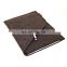 Hot sale envelope design 13 inch grey felt laptop sleeve with leather