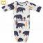 Children New Bear Printed Adorable Newborn Long Sleeping Bags Clothing Wholesale Baby Girls Boutique Sleeping Gown