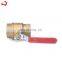 female water brass high quality  ball valve steel threaded