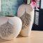 Southeast Asian Style Wholesale Jingdezhen Large White Leaf Ceramic Flower Vase For Shopping Mall