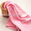 100% Cotton customer Plain Pink Face Towel with Low MOQ Low Price