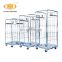 Galvanized collapsible gas storage cages gas bottle mesh container for sale