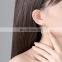 S925 sterling silver new bow asymmetrical long tassel earrings