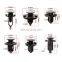 100 Pcs Plastic Push Type Rivet Retainer Fastener Pin Clips for Car Auto