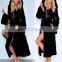 Wholesale faux fur hooded oversized warm fashion new winter long fur collar hooded coat
