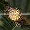 Wholesale Handmade Wooden Watches Diamond Face Mans Quartz Watch With Wood Metal Band Customize Gift to Father OEM