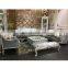 Customized Color European Style Solid Wood Living Room Furniture Fabric Sofa