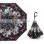 Reusable Straight Design Rain Automatic Foldable Ladies Windproof Print Reverse Umbrella Price