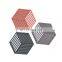 Silicone Trivet Mats Coaster and Hot Pads Hexagon Heat Resistant Pot Holder for Home Kitchen