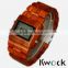 Hot Sale Blackwood LCD Digital Wooden Wacthes With Big Square Face For Men                        
                                                Quality Choice