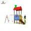 China Manufacturer Children Plastic Outdoor Playground Slides With Swing Set For Park