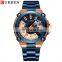 CURREN 8345 Mens Fashion Watches Stainless Steel Japan Quartz Calendar Auto Date Watch For Men 2021