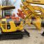 Low working hours open cabin komatsu pc30 pc35 mini excavator for sale