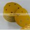 Hook and loop backing pad sand disc aluminium oxide car paint polish abrasive discs sand paper discs