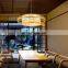 Modern Hanging Lights Bamboo Pendant Light Chinese Sheepskin Pendant Lamp Restaurant Hot Pot Hotel Tea Room Lamp