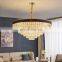 modern round crystal ceiling lamp home decoration luxury bed room hotel crystal led indoor warm ceiling lamp pendant lighting