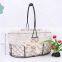 Wholesale Home Decor Picnic Oval Dark Brown Metal Wire Fabric Food Fruit Bread Mix Storage Flower Basket With Handles Flower Vase