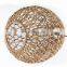 Dining Room Coffee shop handicraft decoration lamp boho imitation rattan lamp shade pendant
