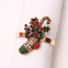 Cute Crutch Christmas Series Rhinestone Table Napkin Ring For New Year Festival