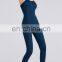 Custom Logo New One Piece Yoga Gym Jumpsuit Set Girls Dance Active Wear Bodysuit Women Workout Running Fitness Suit Set