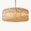 Hengzhi Modern Luxury Dining Hotel Circular Celling Lighting CHIARA CLEAR GLASS ROUND CHANDELIER 47