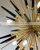 Modern Nordic Spark Ball Shape Led Brass Chandelier Starburst Sputnik Dandelion Hanging Lamp Art Candle Pendant Light