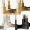 Modern Copper Industrial Style Chandelier Lighting Fixture Striped Glass Shade For Living Dining Room Kitchen Island Foyer Lobby