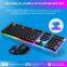 New Design G21B Wired Keyboard Mouse Set Computer Mechanical Led Waterproof Keyboard Mouse Combo