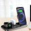 Factory Direct Sale 3 in 1 Adjustable Wireless Charger Multi-function Magnetic Charging Stand for iPhone