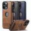 China supplier wholesale Custom Logo leather phone cases iphone 12 13 Anti shock with holder