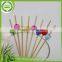 2016 New Arrival environmental food cocktail bamboo colored ball picker