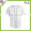 100% polyester Custom blank polyester sublimated dry fit full button baseball jerseys/uniforms wholesale
