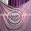 Ombre Mandala Artwork Gypsy Tapestries Bohemian Bedsheets beach throw