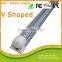 8 Feet led light V shape integrated t8 tube 2400mm 8 ft led tubelight 65 watt for cooler/refrigerator/freezer